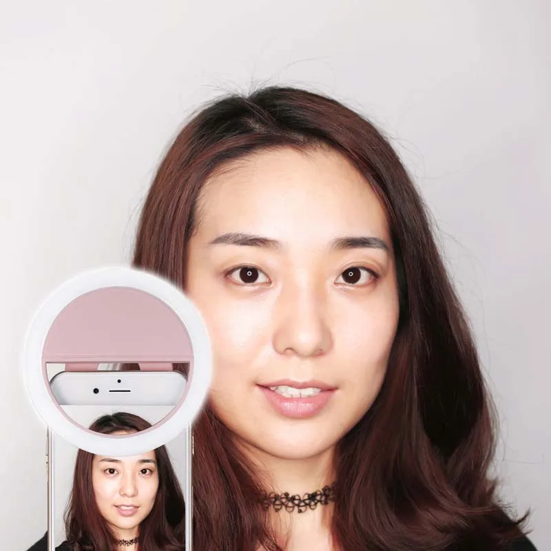 USB зарядка селфи вспышка светодиодсветодиодный камера телефон фотография кольцо