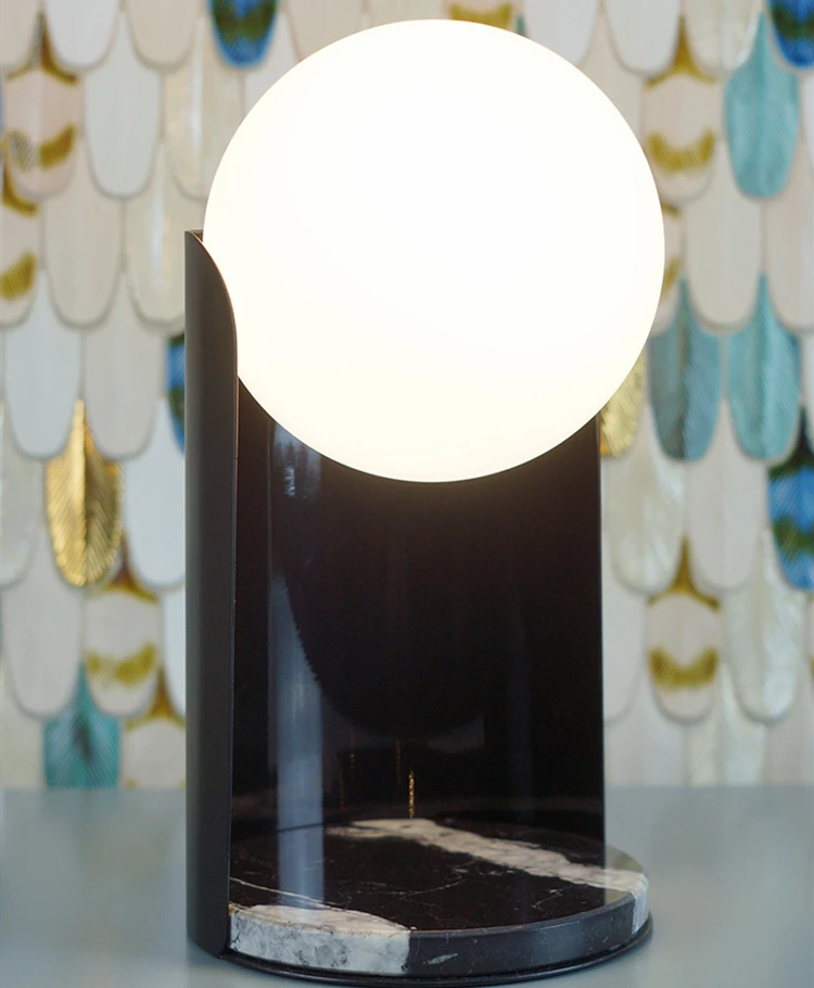 Скандинавская мраморная настольная лампа новейшая модный дизайн современная