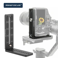 universal l shape quick release plate bracket camera holder vertical video recording for tripods gimbal stabilizer ballhead