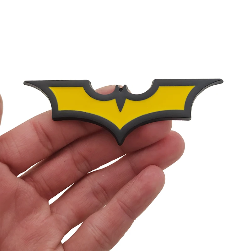 Металлические 3D наклейки для автомобиля металлическая летучая мышь логотип