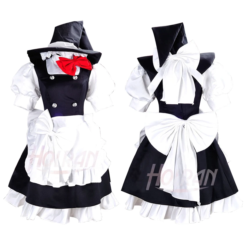Новый Touhou проект Скарлет погода Rhapsody Kirisame Marisa Косплей Костюм с шляпой|cosplay