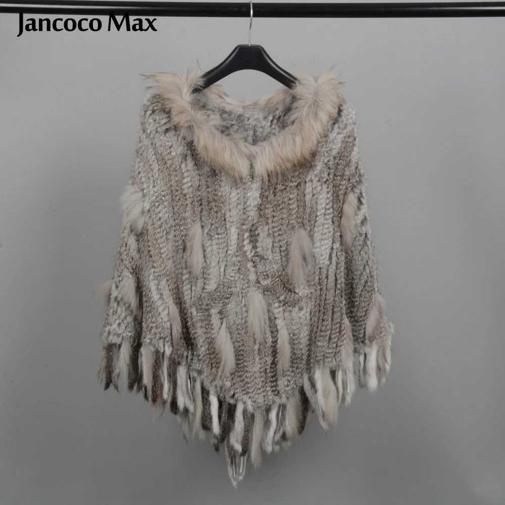 Jancoco Max новая зимняя мода натуральный мех кролика и Бесплатная доставка Одежда