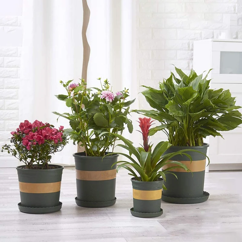 Горячий 10 дюймов пластиковый блюдце-поддон для растений цветочный горшок сада