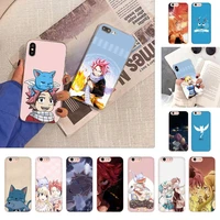 fhnblj anime fairy tail phone case for iphone 11 12 13 mini pro xs max 8 7 6 6s plus x 5s se 2020 xr case