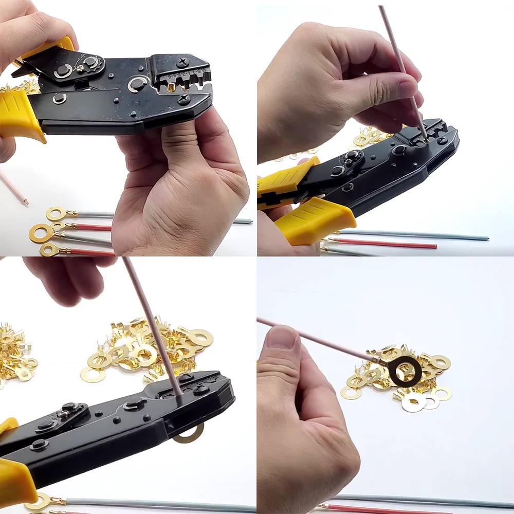 Круглые латунные золотые кольца-клеммы с открытым цилиндром золотистые 3 2-10 2 мм