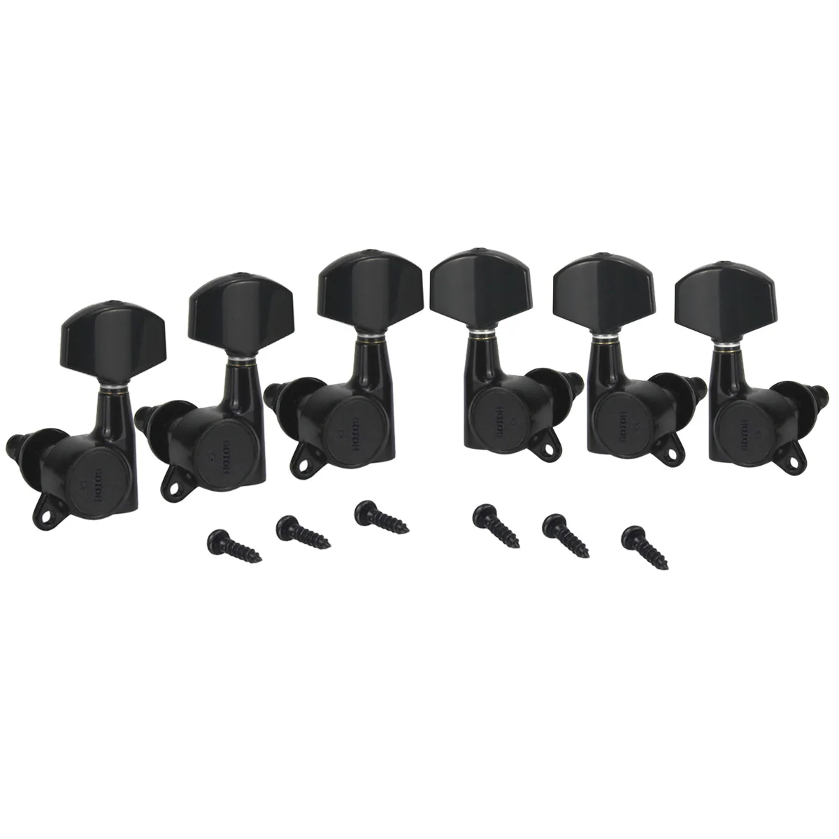 Черный GOTOH SG381-01 электрическая гитара колышки Тюнеры ключи 3L3R аксессуары для гитары Сделано в Японии - Цвет: Черный