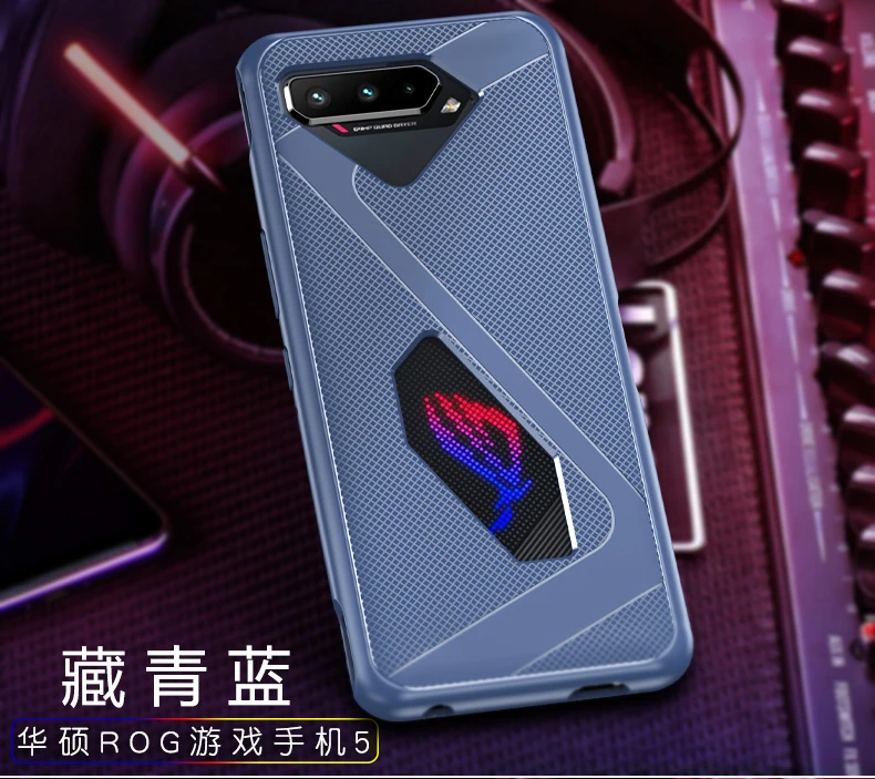 Роскошная Противоударная Задняя панель для телефона Rog 8 7 6 6D 5 чехол Pro Мягкая