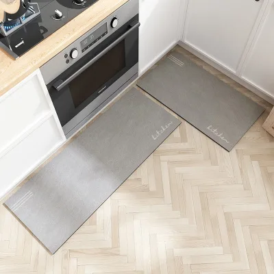 kitchen floor mat anti slip and oil proof household foot mat water absorbing mat pvc waterproof washable and dirt resistant kitc free global shipping