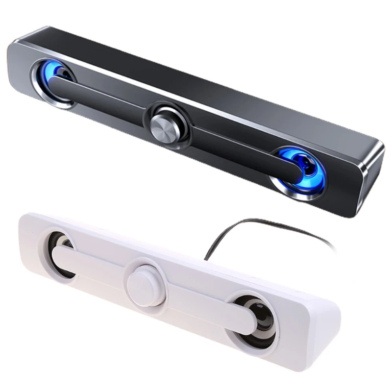 

67JA SADA V-111 Computer Speaker USB Wired Powerful Bar Stereo Subwoofer Bass Speaker Surround Sound Box for PC Laptop Phone M