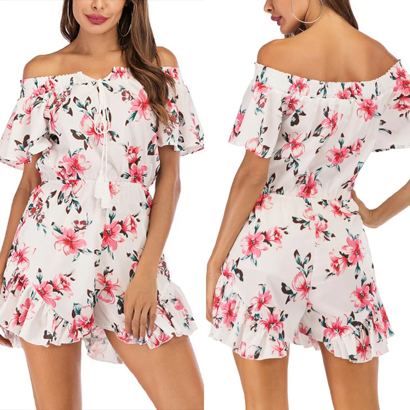 

Waist Jumpsuit Jumpsuit Dress Fashion Beach Lantern Skirt Pink