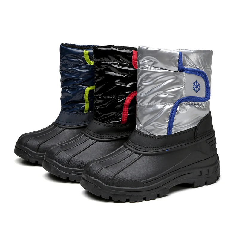 Зимние непромокаемые резиновые сапоги для мальчиков Dollplus с шерстяной подкладкой