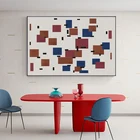 Абстрактная картина quare в стиле пэчворк, холст, плакаты и принт, креативные художественные настенные картины для гостиной, спальни, коридора, Декор для дома