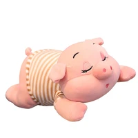 32405570cm1pc children cute striped pig plush toy pig doll soft fat pig pillow cushion child girl birthday gift dropshipping