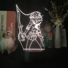 USB светодиодный ночник Kill La Kill Ryuko Matoi, 3D неоновая лампа с сенсорным выключателем, ночсветильник в стиле аниме для детской комнаты, светильник для друзей, крутой подарок