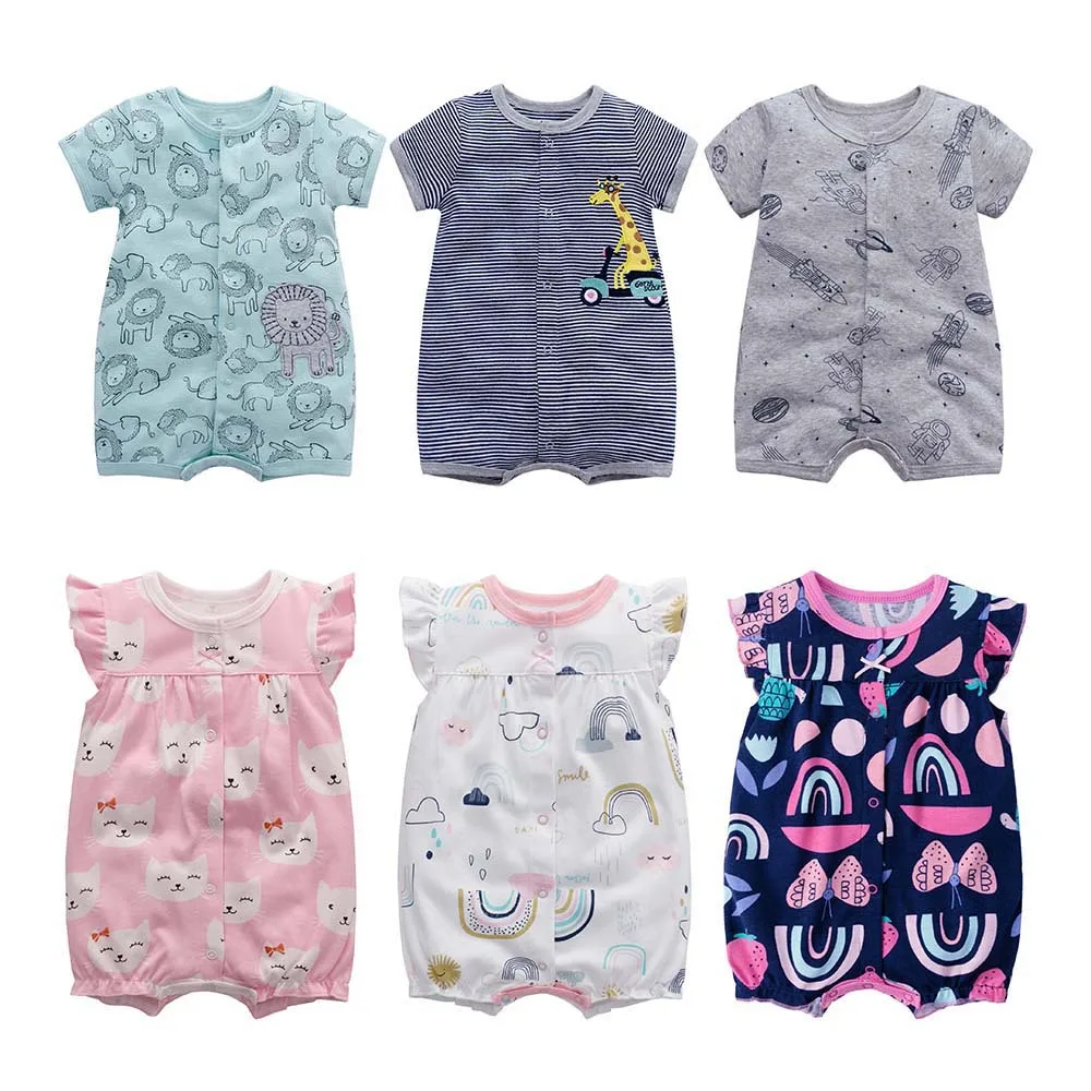 

Комбинезон детский, из 2021 хлопка, с коротким рукавом