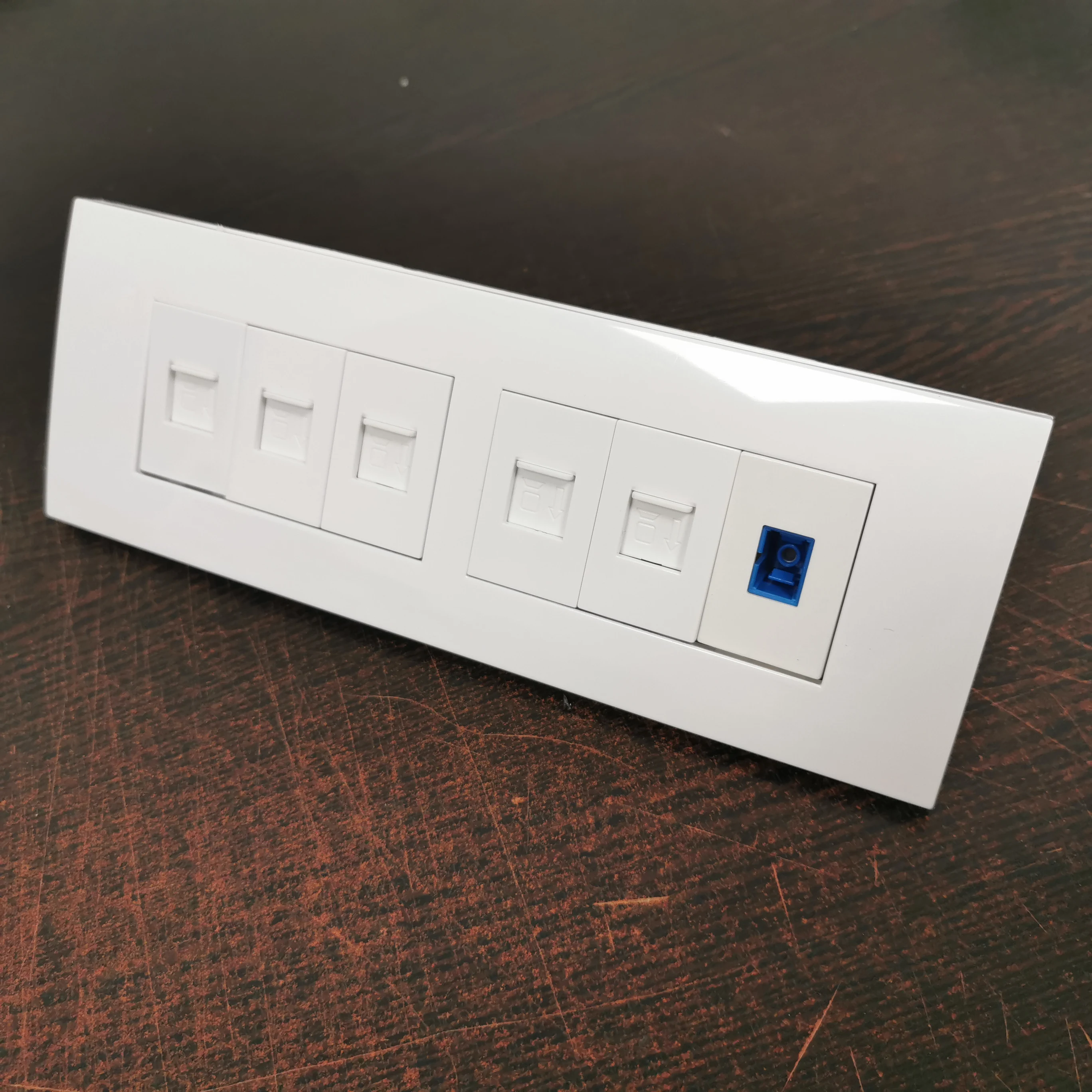 Многофункциональная Лицевая панель 1 шт. 5 портов s CAT6A RJ45 + порт SC Fiber и