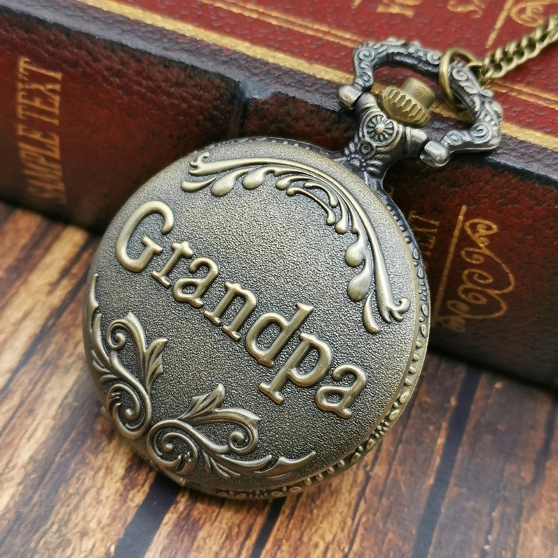 Гравированные карманные часы с цепочкой для нескольких случаев модные роскошные