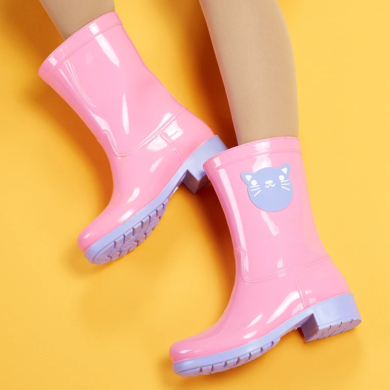 Непромокаемые сапоги Женская водонепроницаемая обувь Сапоги до середины икры