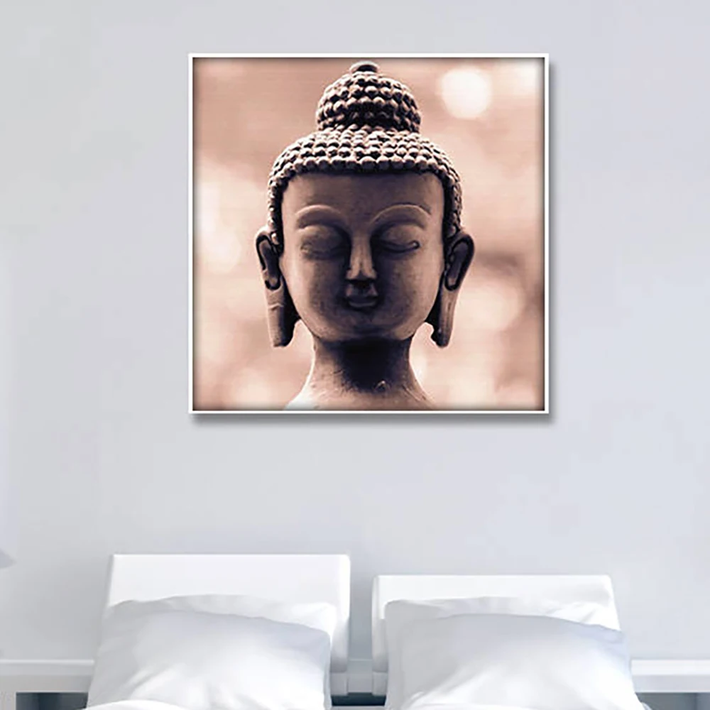 Большая уха Maitreya Будда холст живопись печатные изображения HD для буддийского