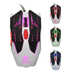 Импортные товары стиль hxsj 6D сияющая игровая периферийная мышь подходящая импортная мышь настраиваемый логотип