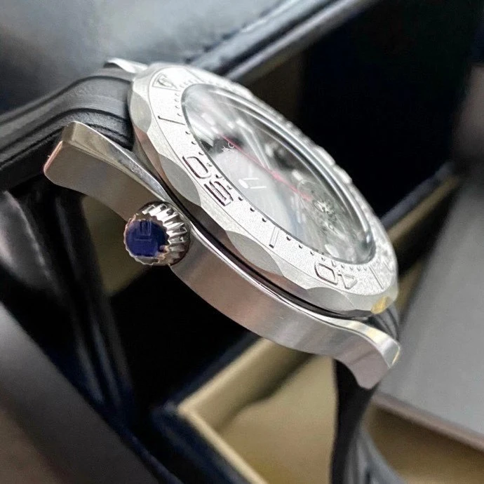 

2021 Luxury Black Rubber Leather Luminous Mens Automatic Mechanical 300M NEKTON Editon Sapphire Rotating Matte Bezel Watches