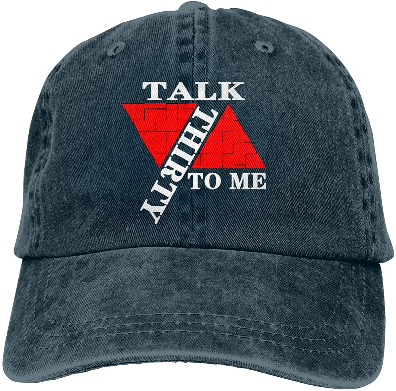 

Talk Thirty to Me Sports Denim Cap Adjustable Unisex Plain Baseball Cowboy Snapback Hat