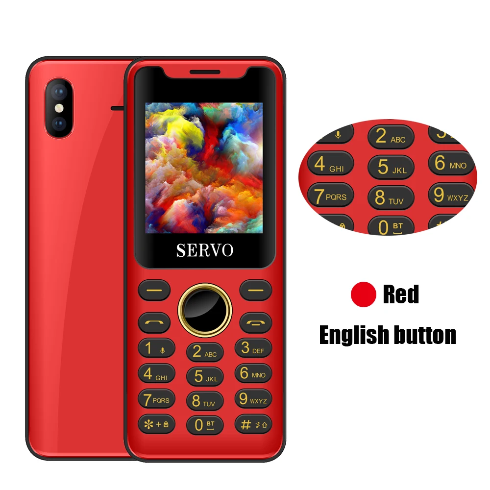 Red English button SERVO M6 Magic Voice Mini сотовый телефон 1," Bluetooth Dialer One Key recorder cellular GPRS самый маленький мобильный телефон русский язык - Цвет: Red English button