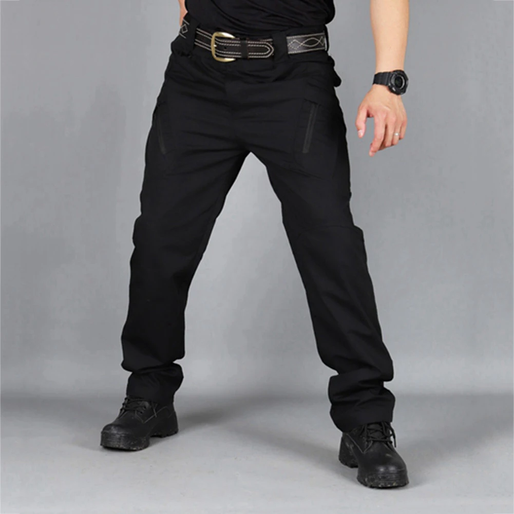 Men Outdoors Sports Tactical Cargo Pants Quick Drying Black Green Grey Pockets Zip Work Trousers Shopping Daily Wear Lounge | Мужская