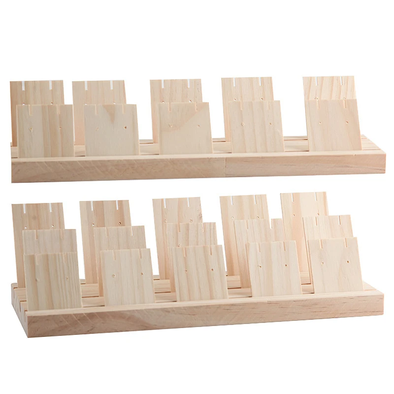 

Fashion Wood Jewelry Display Necklace Charms Jewelry Display Tray Pendant Earrings Card Style Pendant Display Card