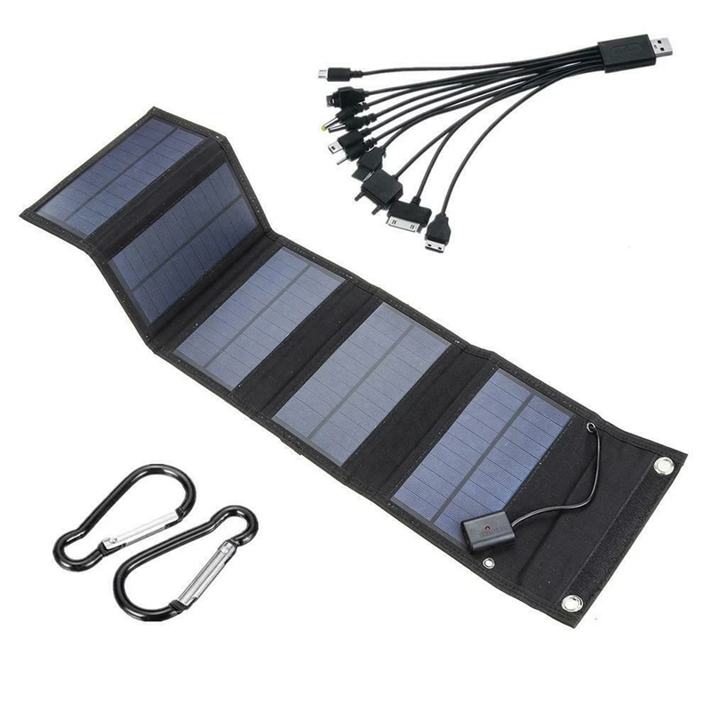 

10W 5V Foldable USB Solar Panel Portable Folding Solar Cell Waterproof Solar Panel Charger Mobile Power Battery Charger