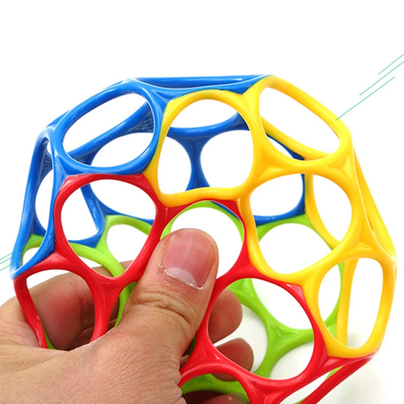 Мягкие разноцветные шарики игрушки погремушки с колокольчиком развивающие