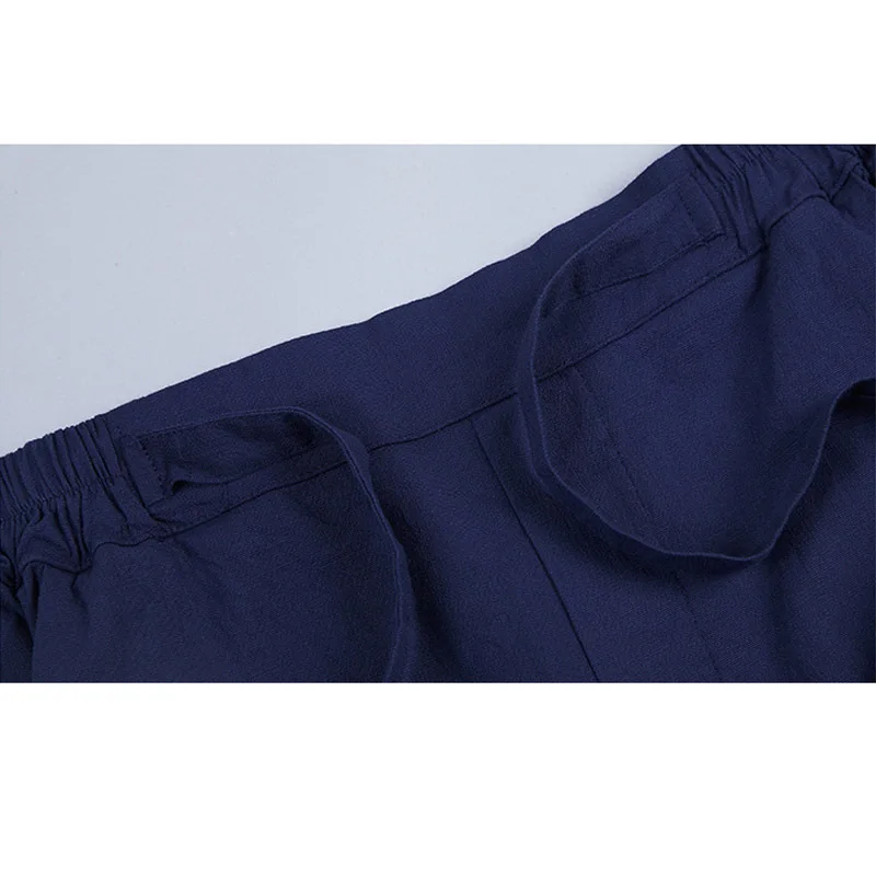 Large pantalon femme ete 2019 summer women's pants capris cotton Linen crops elastic waist harem trousers size 4XL | Женская одежда