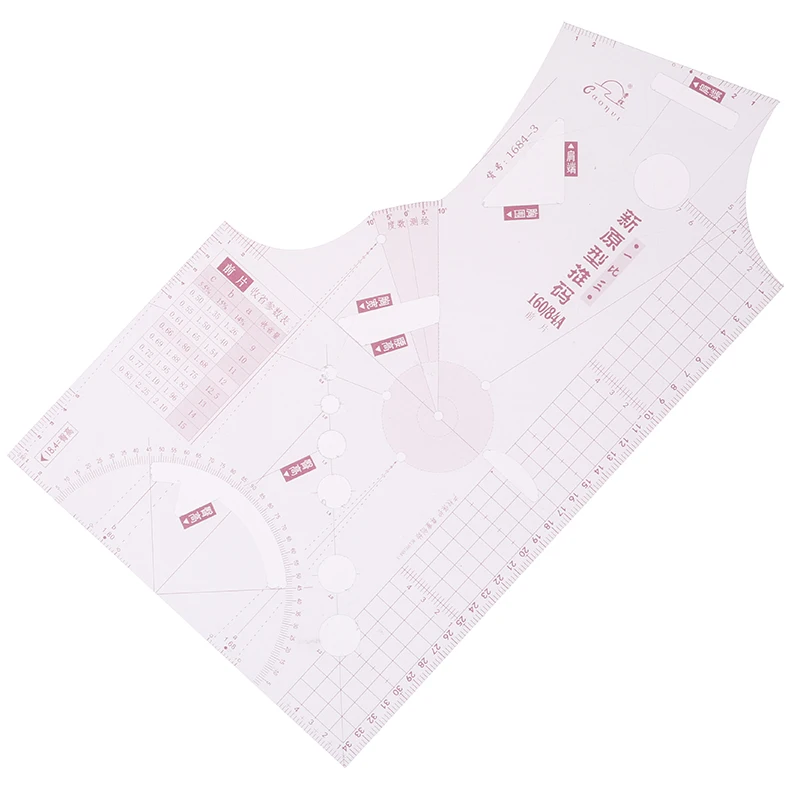 1:3 прозрачная мода ткань дизайн линейка Урожай плесень школа обучение студентов