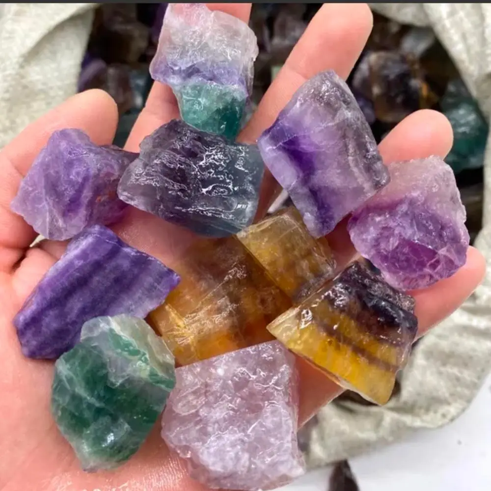 Природные цветные фторшпаты домашняя ароматерапия украшения для морского