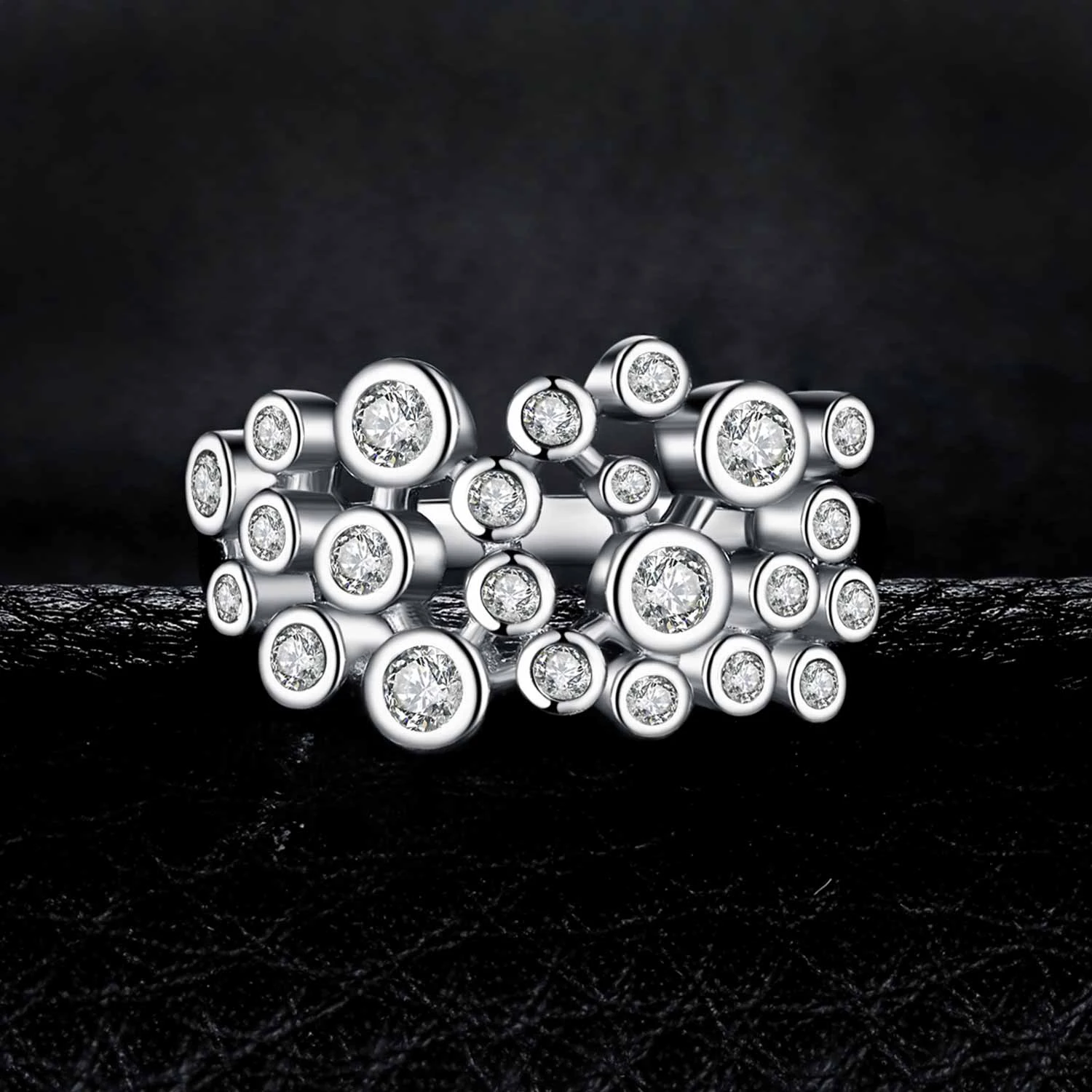 Ювелирный дворец Арт Деко ободок набор кубического циркония обещание свадьба