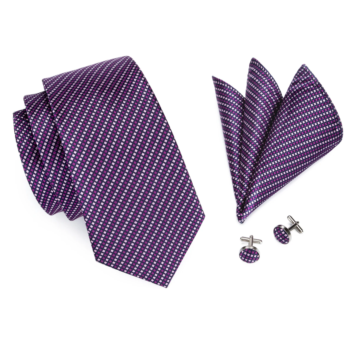 Hi-Tie Casual Style Neckties For Men Silk Jacquard Woven Top Quality Ties Handkerchief Cuff Links Set Suit Wedding Party | Аксессуары