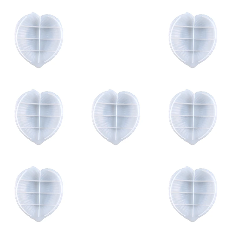 

7Pcs Leaf Disc Fruit Snack Storage Silicone Diy Crystal Glue Mold