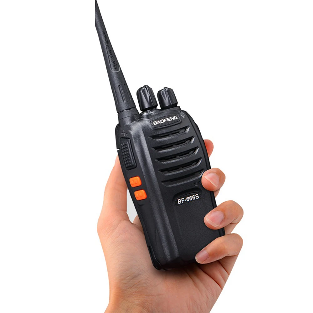 Baofeng BF-666S Mini Walkie Talkie USB Fast Charge 5W UHF 400-470MHz Ham Portable Radio Set Woki Toki 10km | Спорт и развлечения