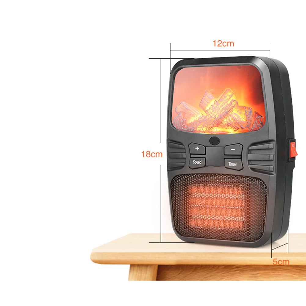 Мини Портативный Настольный вентилятор обогреватель имитация пожарной плиты