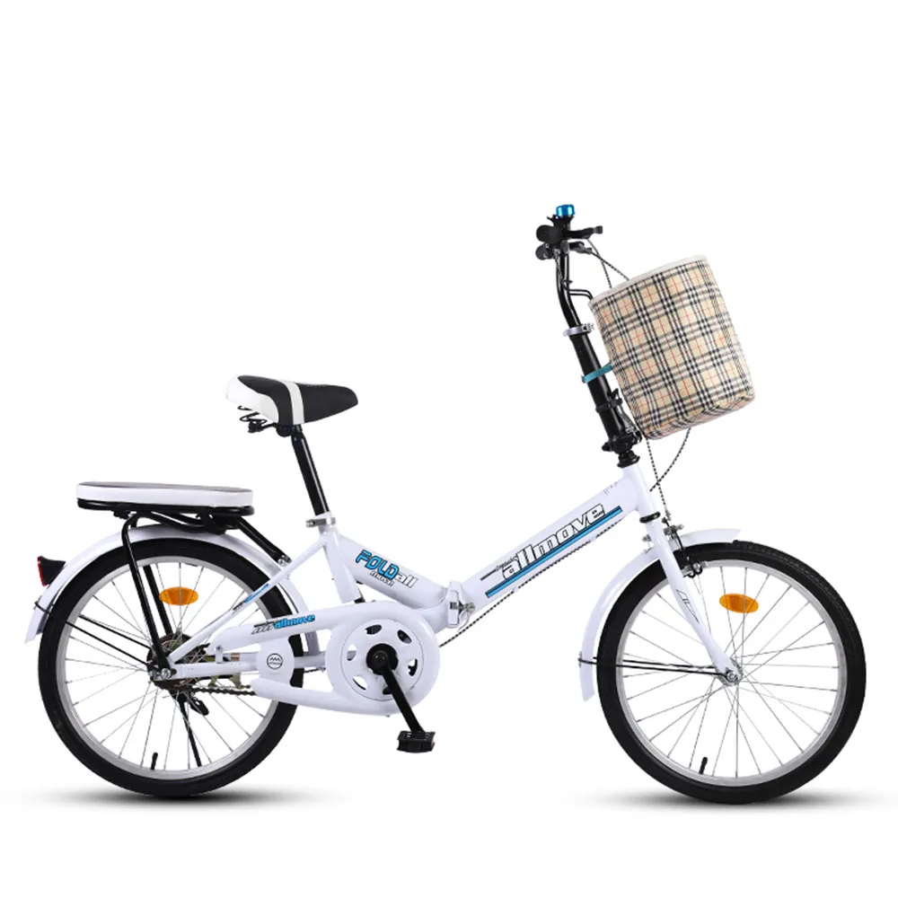 

Велосипед Складной 7-скоростной, неамортизирующий, 20 дюймов, из высокоуглеродистой стали, портативный, легкий, для женщин и взрослых