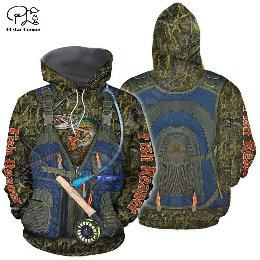 PLstar Cosmos 3DPrint Новая мода Рыбак мужчина/женщина животное рыба унисекс Harajuku уличная