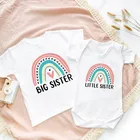 Детский комбинезон для сестры, с принтом радуги