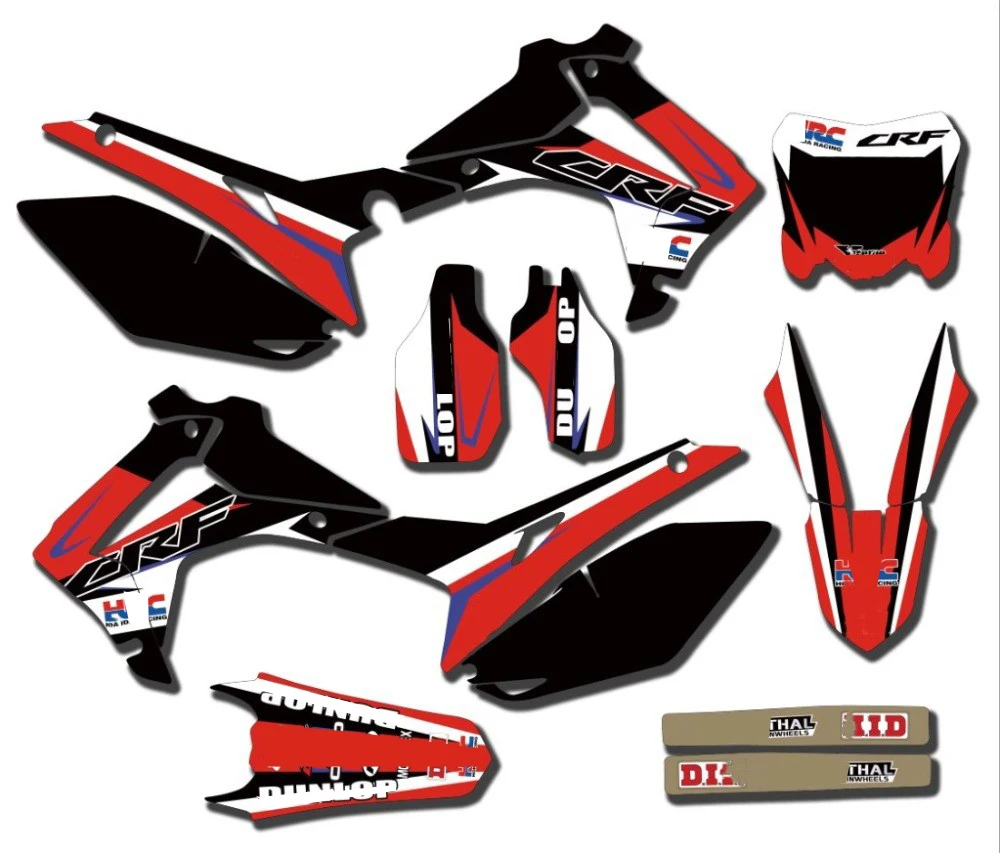 Командная графика наклейки для Honda CRF450R CRF450 2013 2016 CRF250R CRF250 2014 2015 2017 CRF 250 450 250R