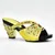 Yellow shoes only Комплект из итальянских женских туфель и сумочки желтого цвета, украшенных стразами; комплект из свадебной обуви и сумочки в нигерийском стиле - Цвет: Yellow shoes only