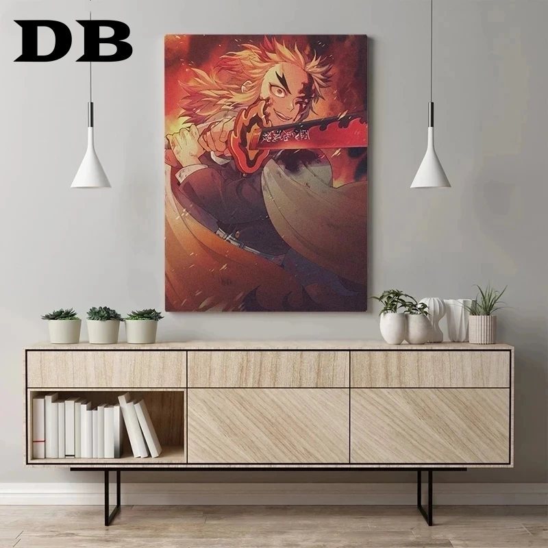 

Kyojuro Rengoku Kimetsu No Yaiba Anime Canvas Poster Painting Wall Art Decor Living Room Bedroom Study Home Decoration Prints