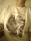 1 шт., ретро футболка с картой императрицы Таро, майора Аркана, гадания, оккультная футболка, повседневная для женщин, хлопковая футболка