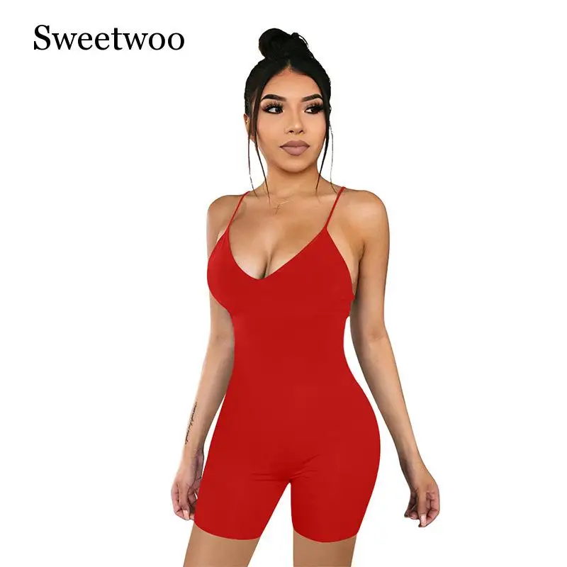 Женский слитный комбинезон SWEETWOO для занятий спортом фитнесом без рукавов тонкий