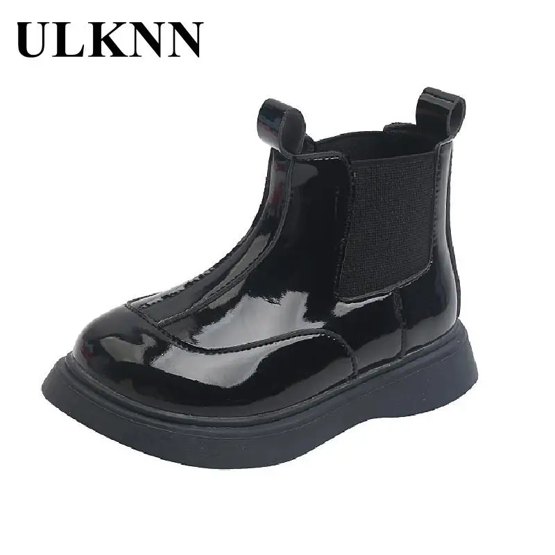 

Child Flat Boots Students Paint Girls Fashion Handsome Martin Boots Fall 2021 New Girl Single Shoes Children's Shoes Wholesale