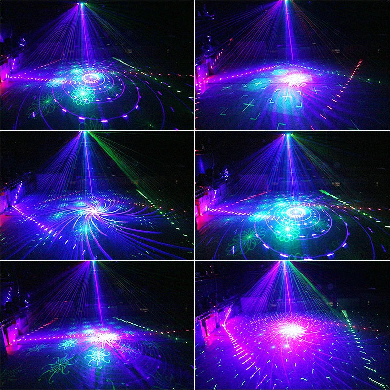 16 моделей 6 глаз лазерный сканер огни DMX512 RGB полный цветной луч KTV бар DJ домашние