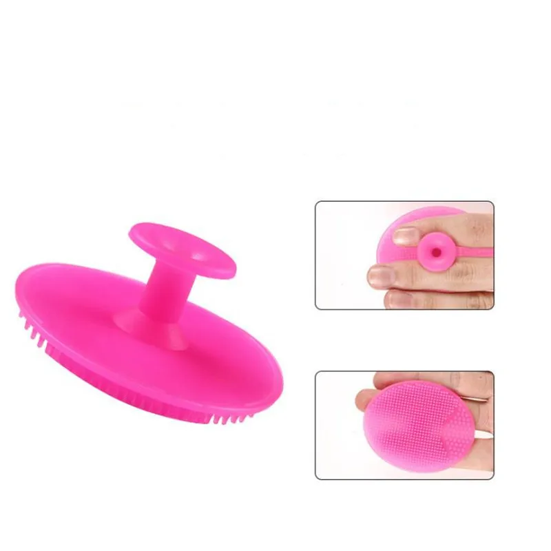 Ручная силиконовая щетка для чистки лица продукт мытья водонепроницаемый
